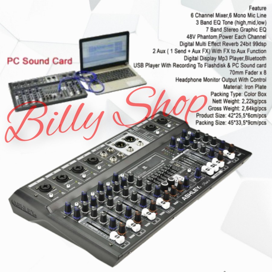 MIXER AUDIO ASHLEY ORIGINAL BETTER 7,SAMSON 4,6,PREMIUM 4,6