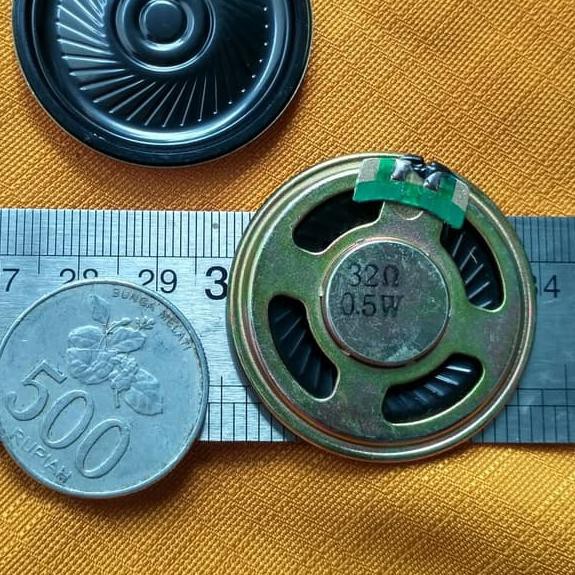 ♛mdf✧ *IREO* speaker 32 ohm 0.5 watt speaker Diameter 40 mm Tebal 5mm ,.