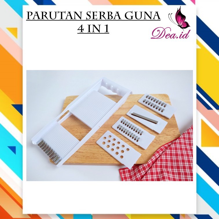 [DEASHOP] PARUTAN SERBAGUNA 4 IN 1 PENGIRIS PEMOTONG BUAH SAYUR