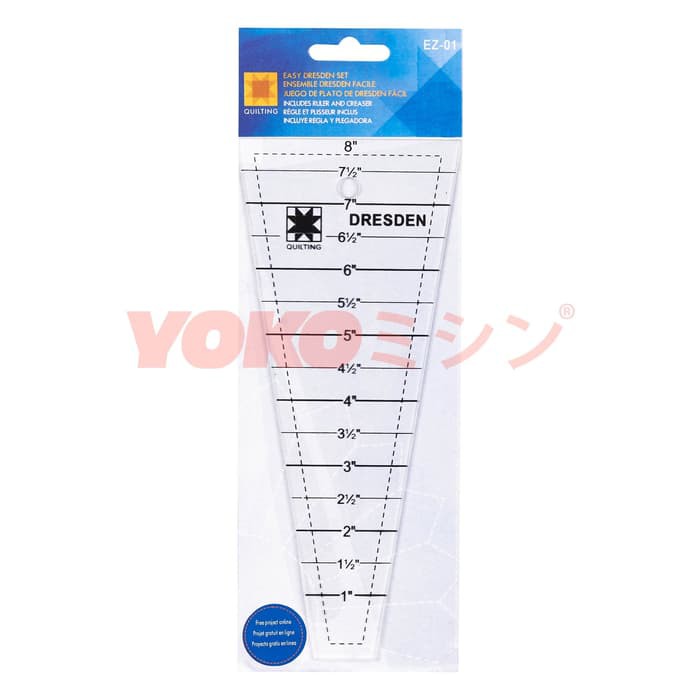 

Quilting Ruler / Penggaris Patchwork Dresden Segitiga 8 Inch (EZ-01)