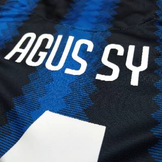 Jersey Baju  Bola  Retro Inter Si  ular La Beneamata Home 