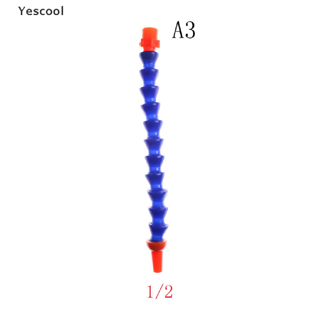 Yescool Nozzle Bulat Flexible 1 / 4 &quot;3 / 8&quot; 1 / 2 &quot;Untuk Selang Air / Minyak