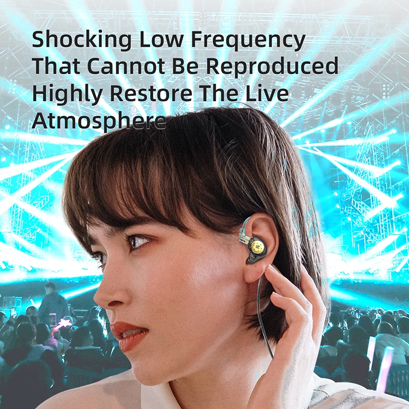 KZ EDX PRO Dynamic Earphones HIFI Bass Earbuds In Ear Monitor Headphones Sport Noise Cancelling Headset 3.5mm