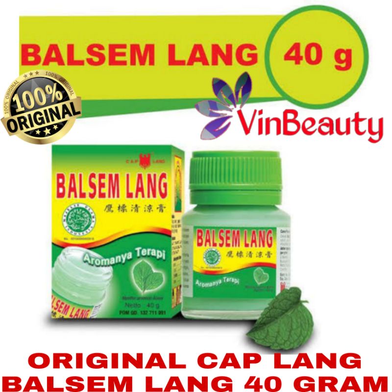 ORIGINAL CAP LANG BALSEM LANG 40 GRAM / BALSEM LANG AROMATHERAPY 40 GR