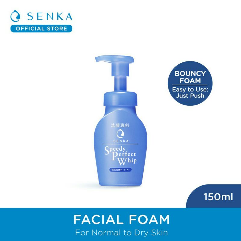 SENKA Speedy Perfect Whip 150ml / All Clear Water White - Vibrant White 230mL