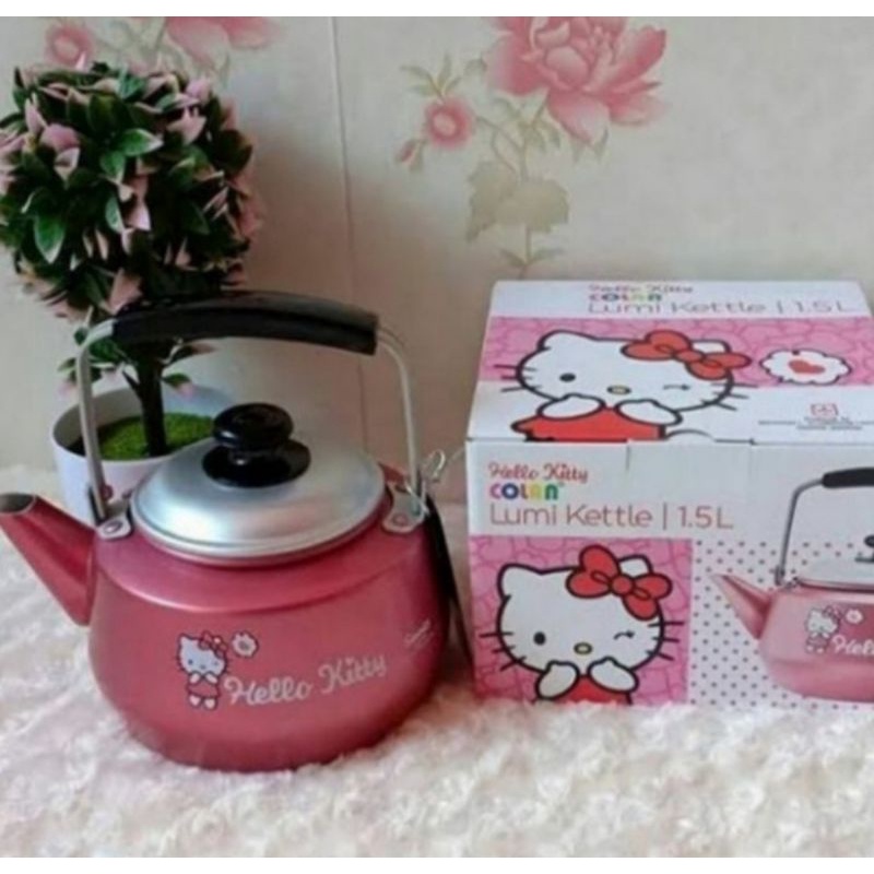 teko kettle air panas/pemanas air atau teko motif hello kitty 1.5 liter maxim