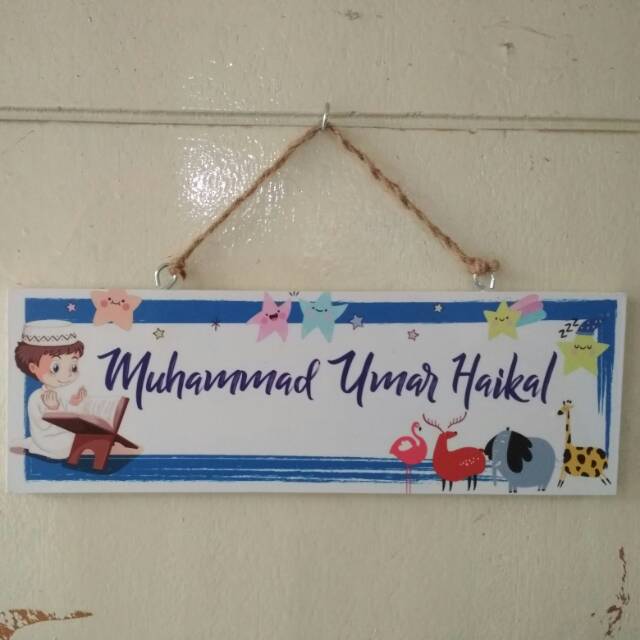 

Frame unik papan nama anak gift ultah
