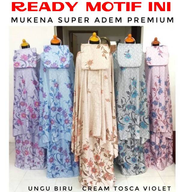 MUKENA BAHAN ADEM MOTIF BATIK SOLO SAHISTA + TAS / Alat Sholat Wanita Bahan Rayon Adem Bisa Pilih