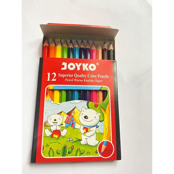 

Pensil Warna Joyko 12 Superior Quality Colors Pencils (CP-S12)