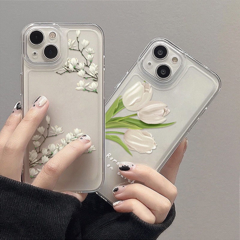 Case Bahan Akrilik TPU Transparan Tahan Banting Untuk iPhone 11 13 12 14 Pro Max XS Max XR X 8 Plus 7 Plus SE 2020 2022