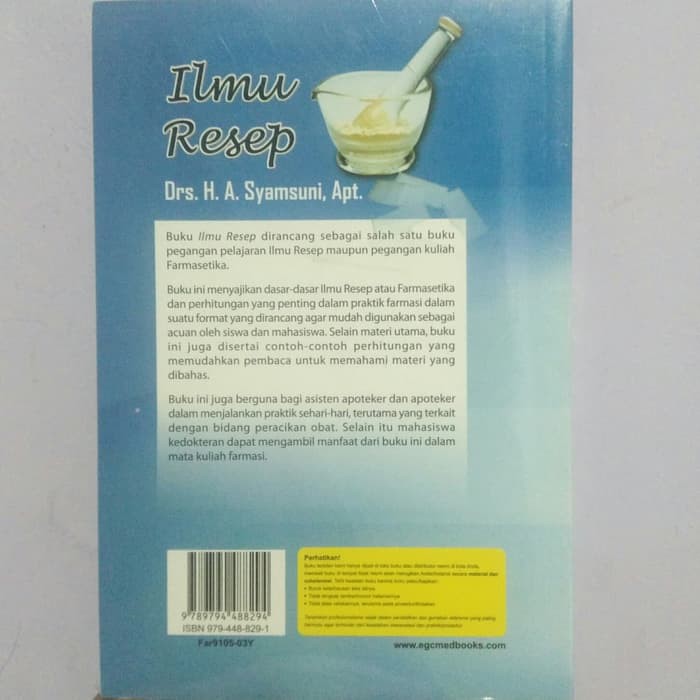 Ilmu Resep Original Drs H A Syamsuni Apt Shopee Indonesia