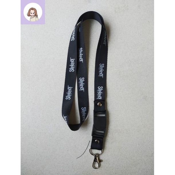 

Lanyard SLIPKNOT gantungan kunci BAND / tali lanyard gantungan leher id card name tag kartu nama / pods