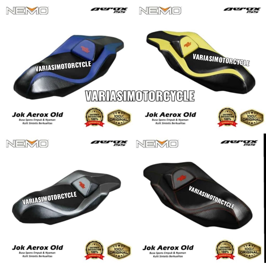 JOK TEMPAK DUDUK YAMAHA AEROX 155 OLD LAMA ORIGINAL NEMO BIRU KUNING GREY HITAM