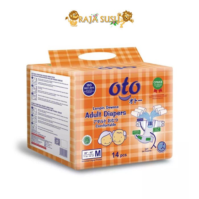 OTO ADULT DIAPERS PEREKAT M14