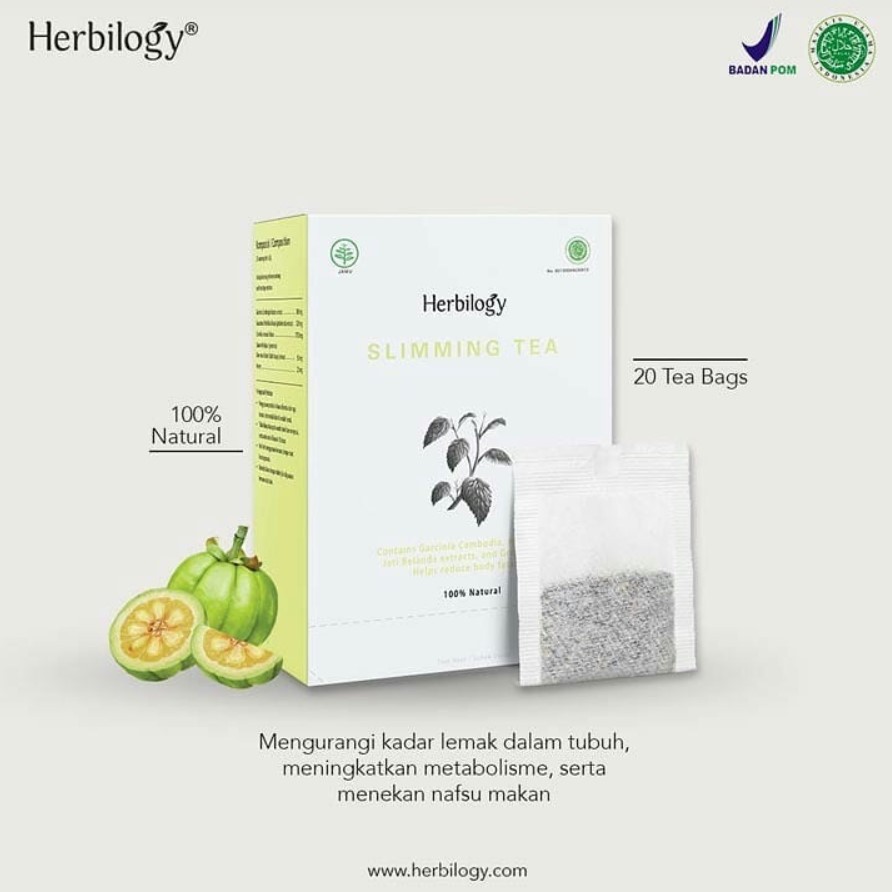 Herbilogy Slimming Tea 20 Kantong Teh