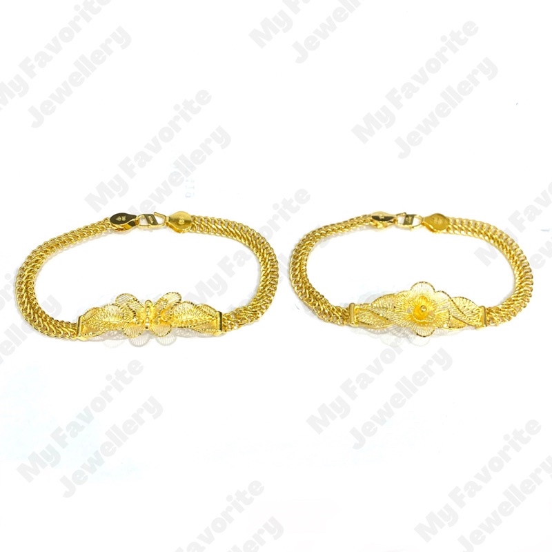 Gelang Terbaru Model Holo Krawang Emas Asli Kadar 700