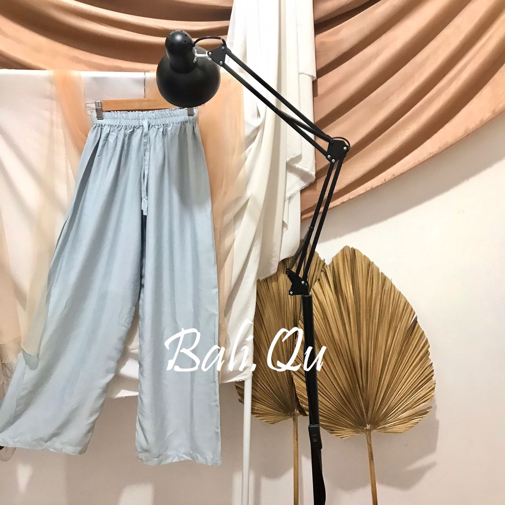 Basic Kulot Panjang Rayon Motif Bali-MINT