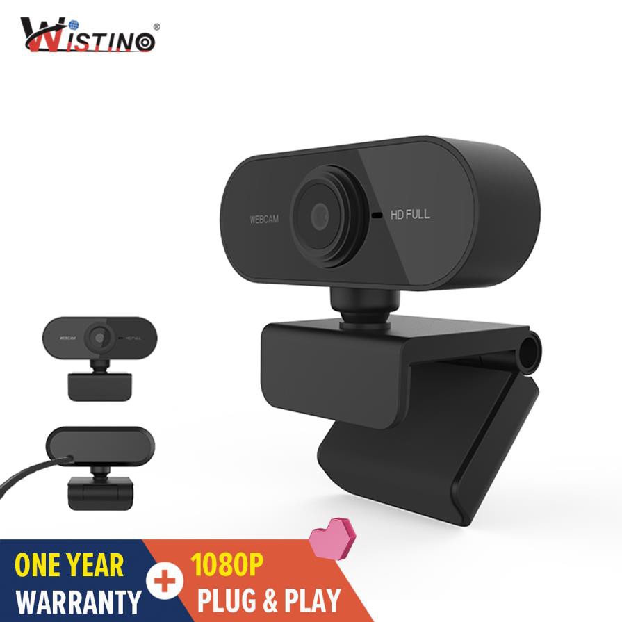 Wistino 1080 P HD Webcam Built-In Dual Mics Kamera Web ...