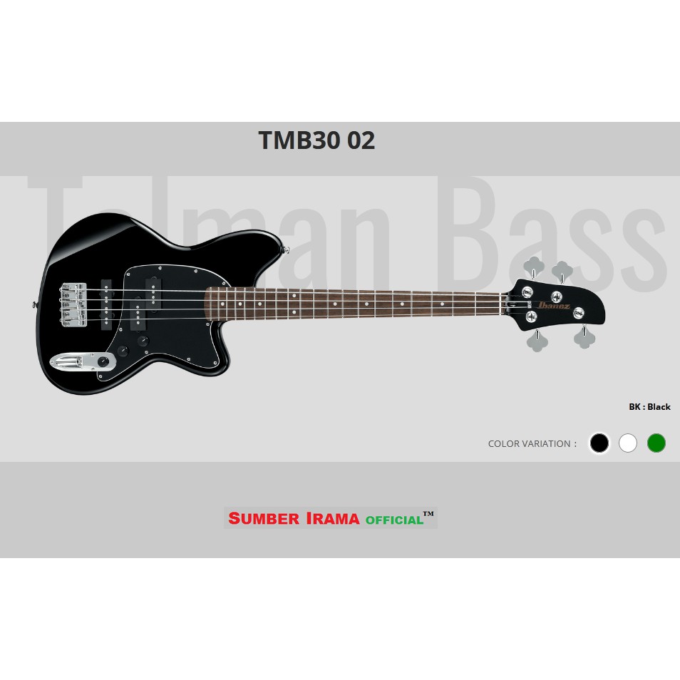 BASS IBANEZ TMB30 BK TALMAN