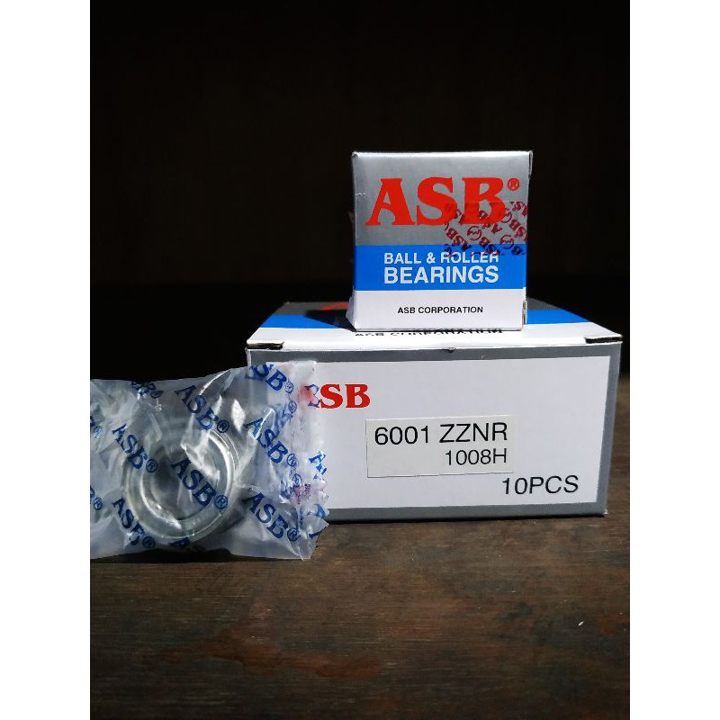 Bearing Seri 6001 zz Nr merk asb