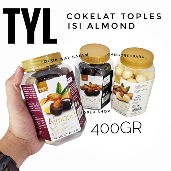 

Cokelat Tyl Almond Chocolate Jar 400Gram Beli 1 Gratis 1