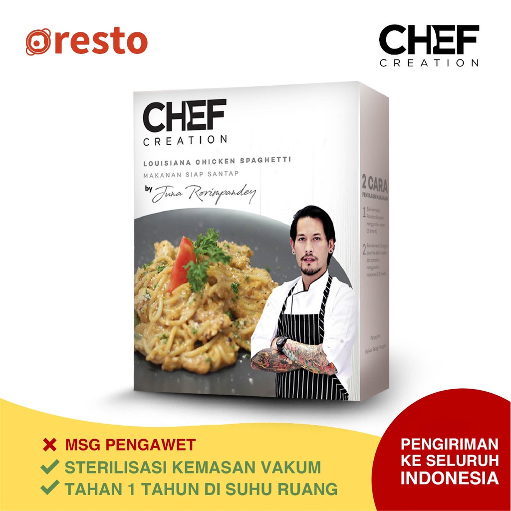 

Chef Creation Louisiana Chicken Spaghetti Pasta by Chef Juna - 240 gr
