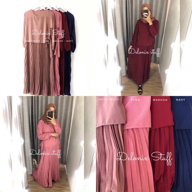 Medina plisket dress