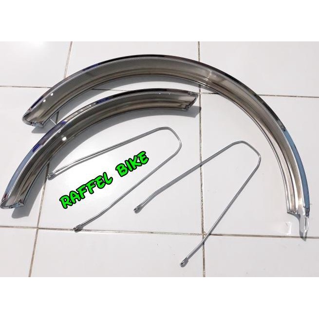TERLARIS Termurah. Spakbor 20 chrome. Spakbor sepeda velg 20