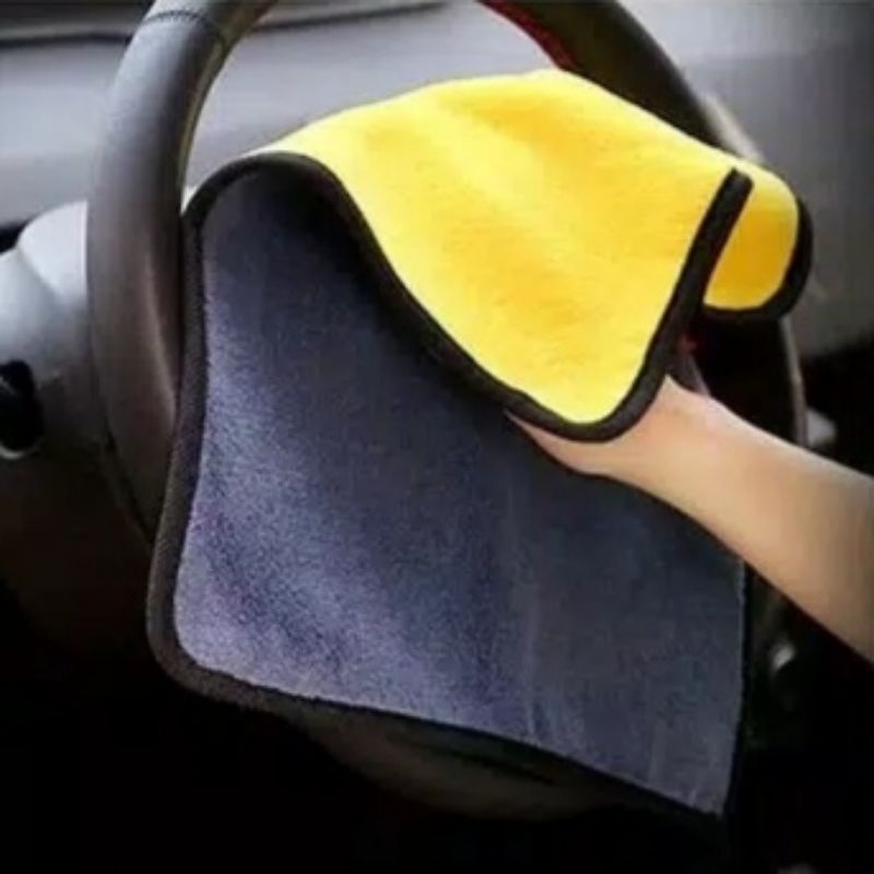 KAIN LAP MICROFIBER 500GSM 30X40CM / KAIN LAP MOBIL MOTOR LEMBUT TEBAL CAR WASHCLOTH