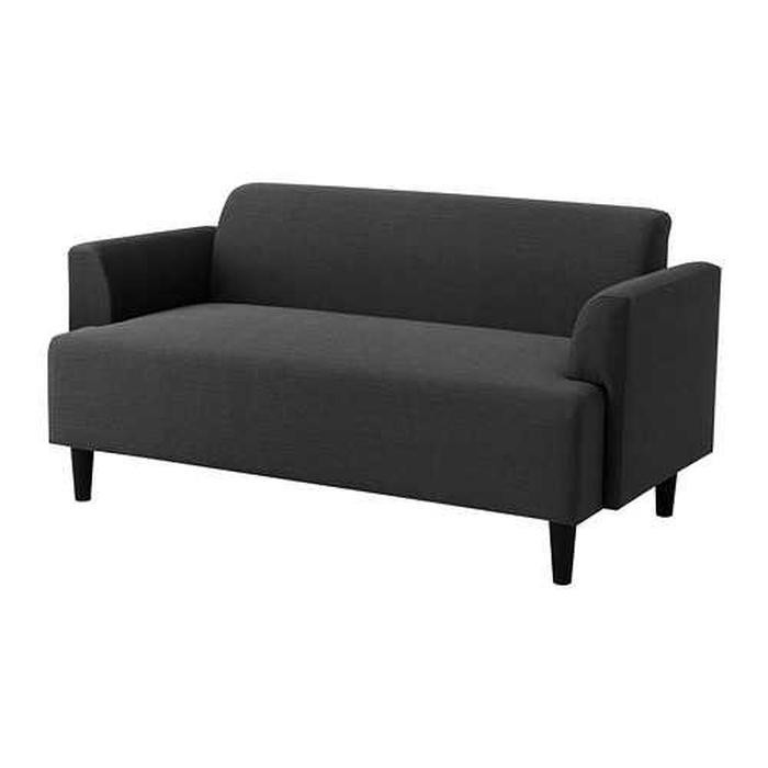 LV I IKEA HEMLINGBY Sofa 2 dudukan warna  abu  abu  tua  I J41 