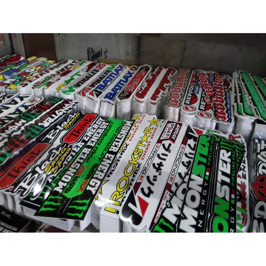 

stiker huruf panjang isi 100 pcs