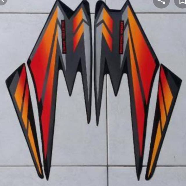 Striping yamaha RX king 2002 oren