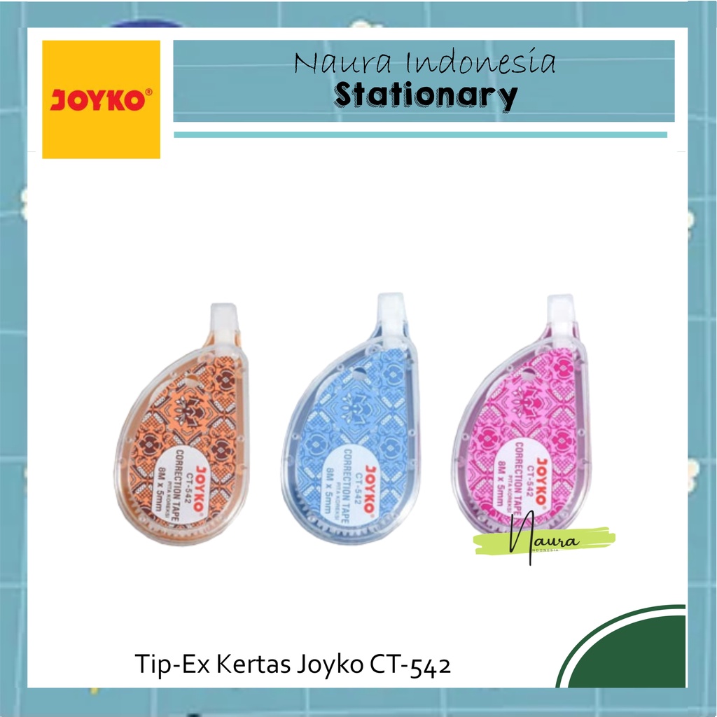 

Tip Ex Kertas Joyko CT-542 | Correction Tape Pita Koreksi Joyko CT-542 | Tip Ex Pita Murah