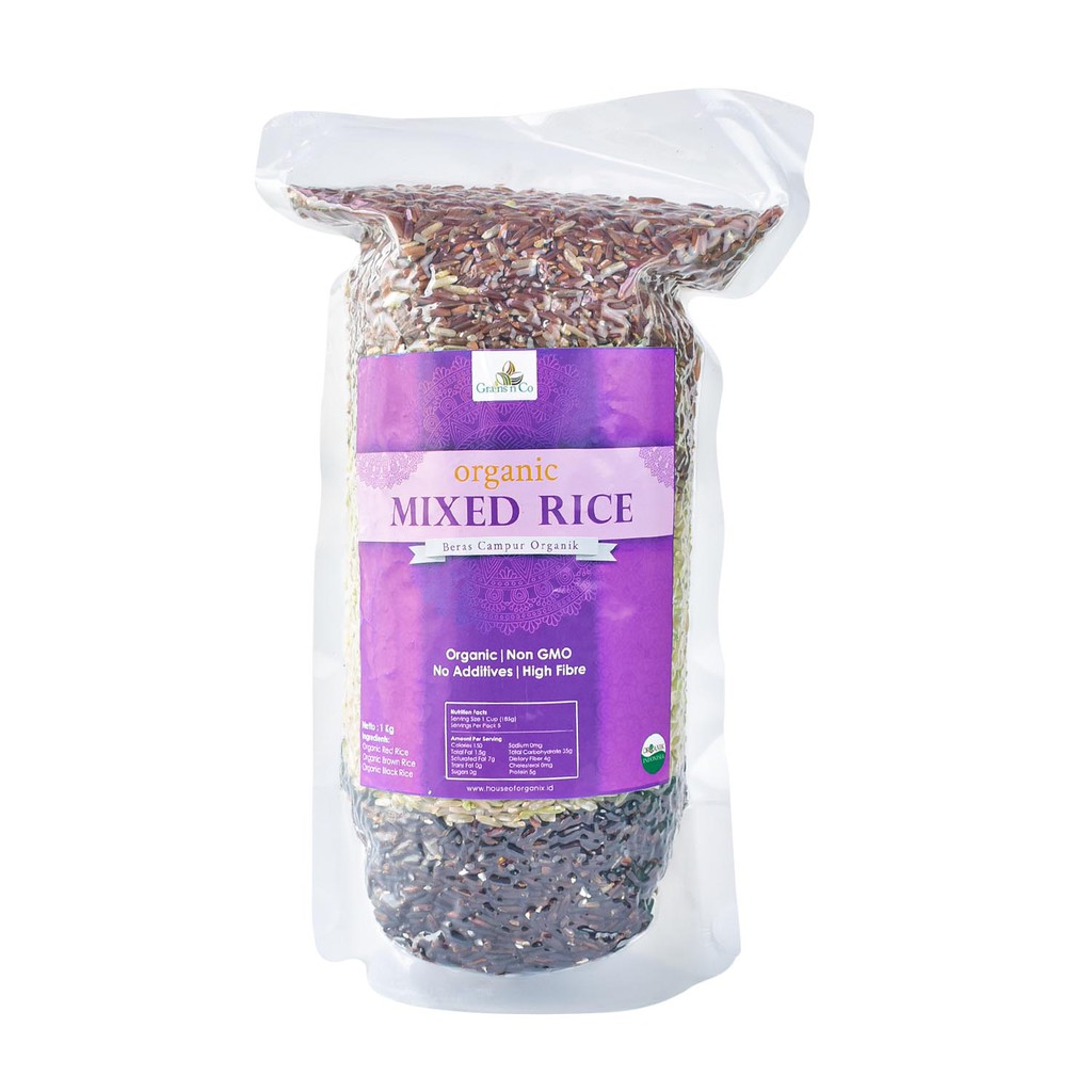 Grains N Co Organic Mixed Rice ( Beras Campur Organik ) 1 Kg