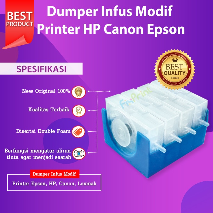 Jual Dumper Infus 4 Warna One Way Damper Tabung Tinta Modif Printer Hp 2135 2335 2336 2775 Canon 1949