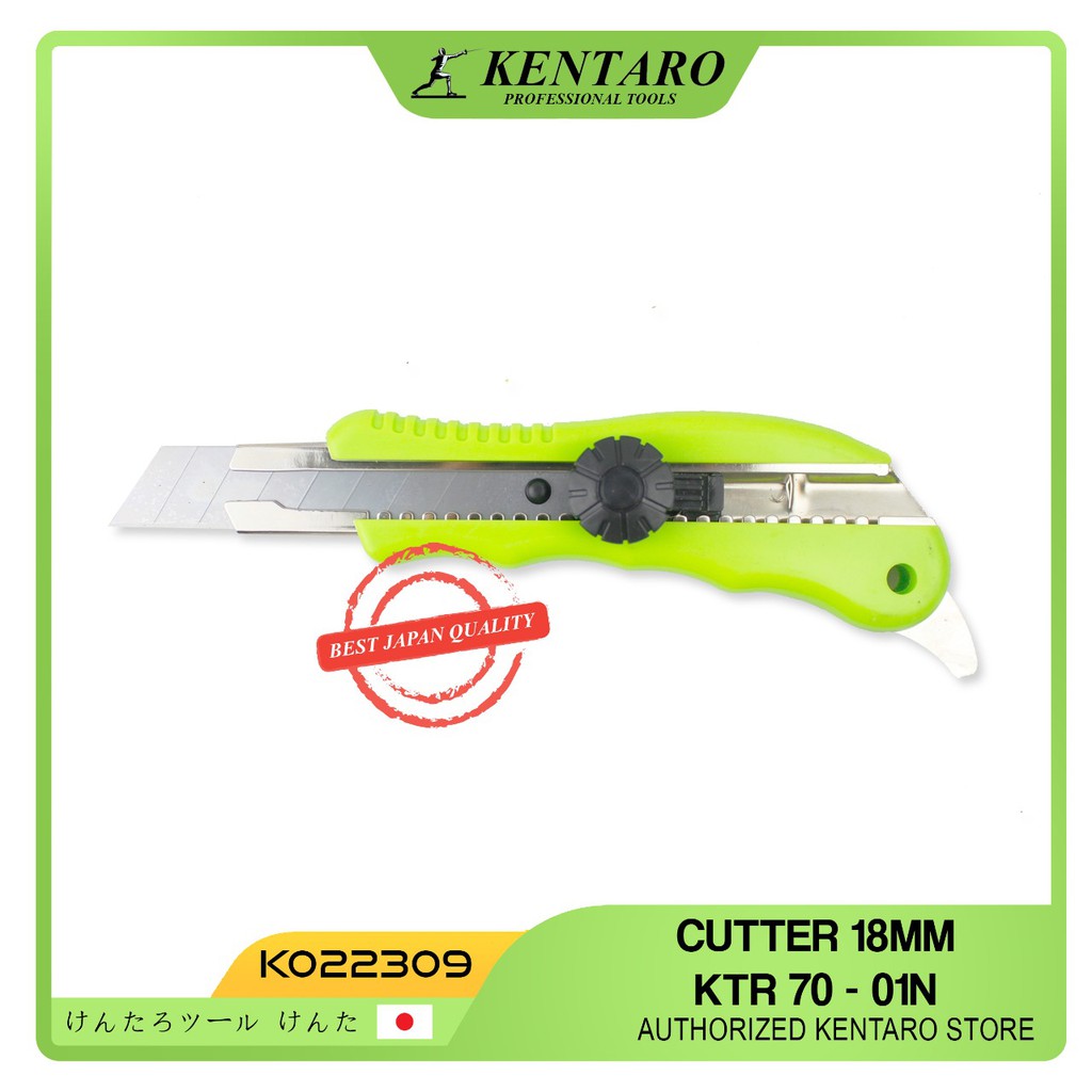 

SNAP OFF CUTTER KATER ABS BODY STAINLESS STEEL ALAT PEMOTONG KERTAS KENTARO JAPAN QUALITY