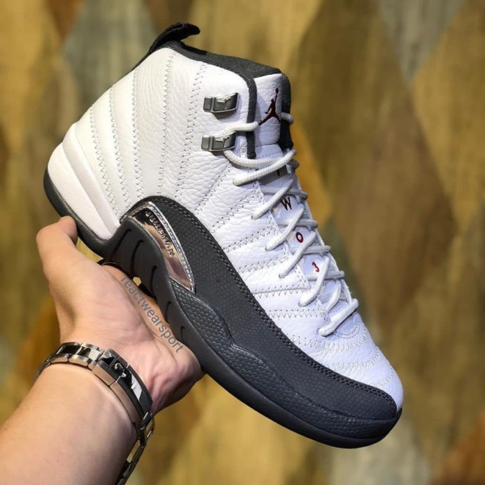 retro 12s dark grey