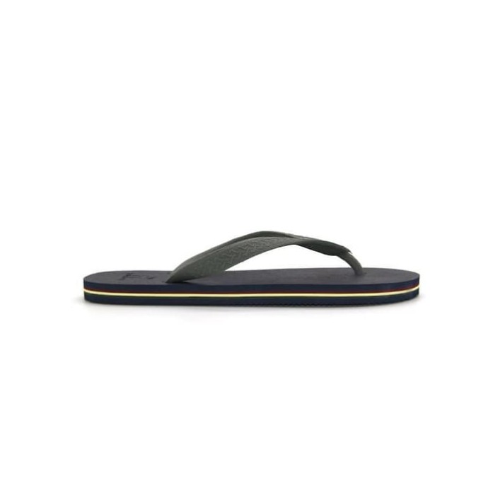 Sandal Panama Classic / Sendal Jepit Pria Navy Hijau Muda M10