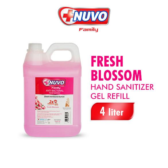 PERAWATAN KAKI TANGAN NUVO HAND SANITIZER FRESH BLOSSOM JERIGEN 4 LITER STOK TERBATAS