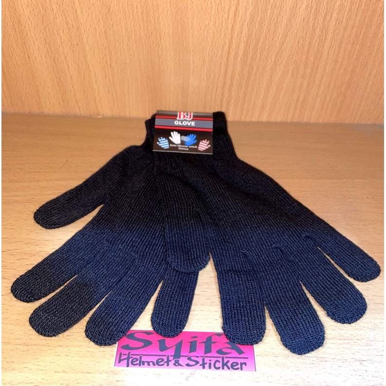 Sarung tangan rajut bj glove hitam