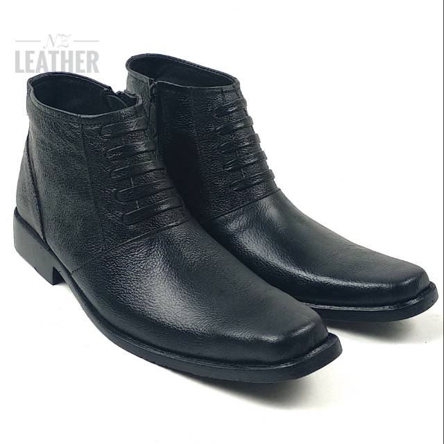 Sepatu Boot Pantofel Pria Kulit Asli 07