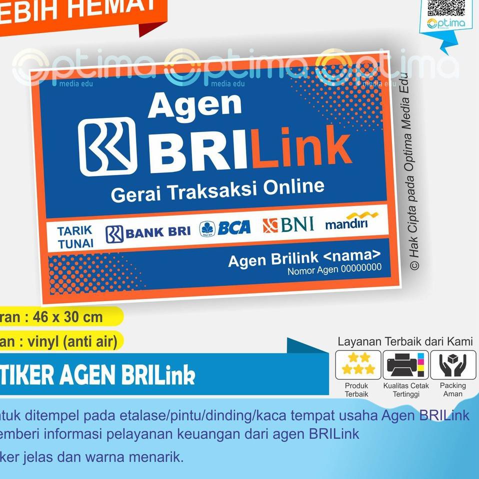 

Z3J1 STIKER TEMPAT USAHA AGEN BRILINK JPR