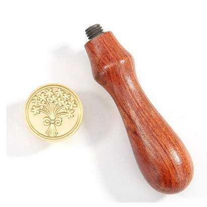 Sealing Wax Stamp with Wood Handle - Dandelion Flower Series