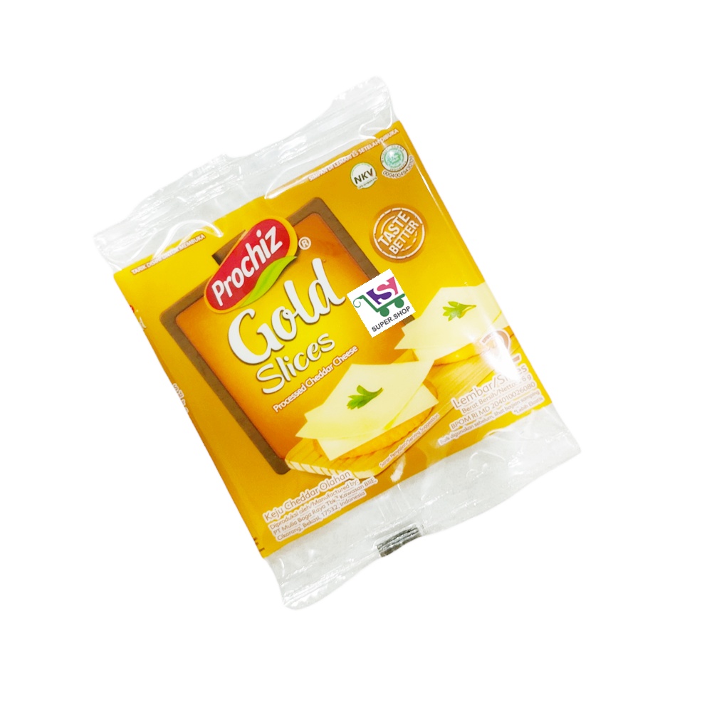 Prochiz Gold Slices Keju Cheddar ( isi 2 lembar )