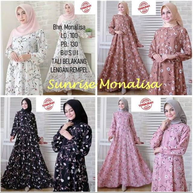 Sale.. Gamis Monalisa Jumbo
