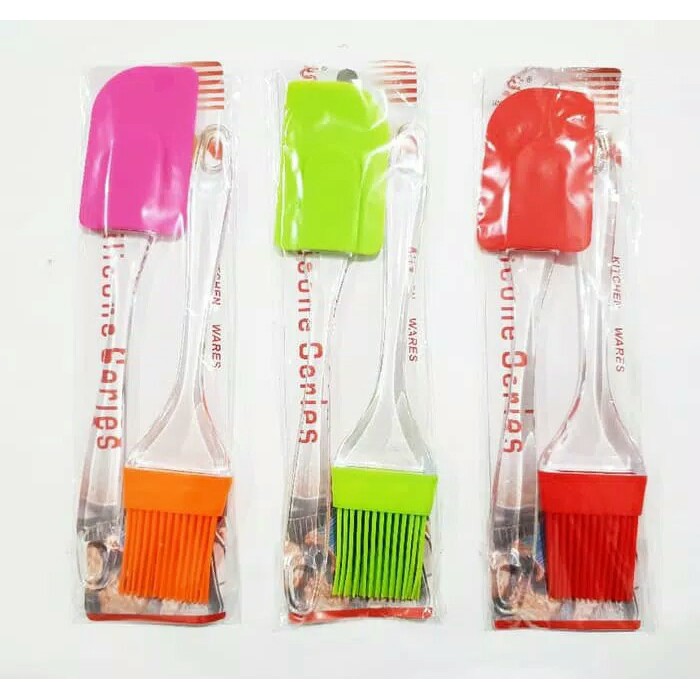 Jual Spatula & Kuas Karet Silikon Silicon 1 Set isi 2 Shopee Indonesia