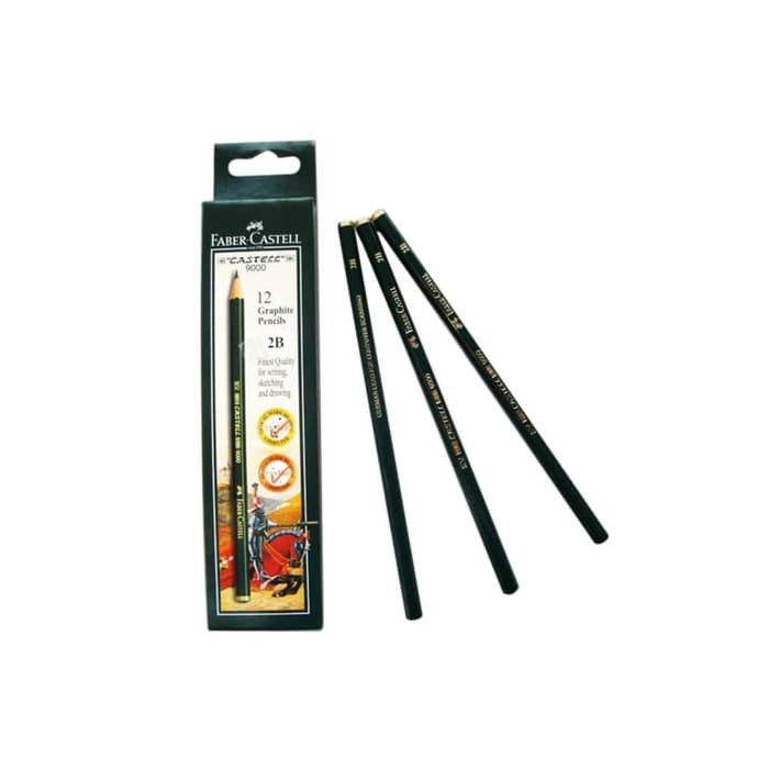 

MURAH Faber Castell Pensil Kayu 9000 Lusinan Asli Original 2B/HB Ujian