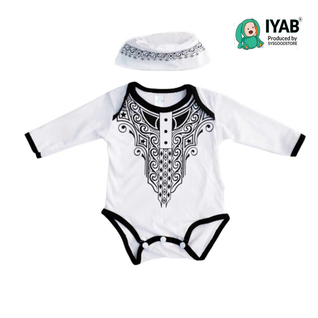 IYAB Baju Bayi Jumper Bayi Laki Laki Koko Aqiqah Lengan Panjang
