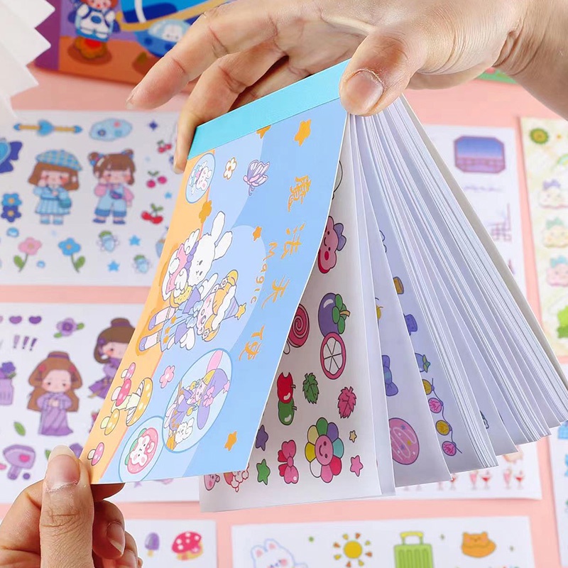 50 Lembar Stiker Kertas / Selotip Washi Gambar Kartun Jepang Untuk Dekorasi DIY
