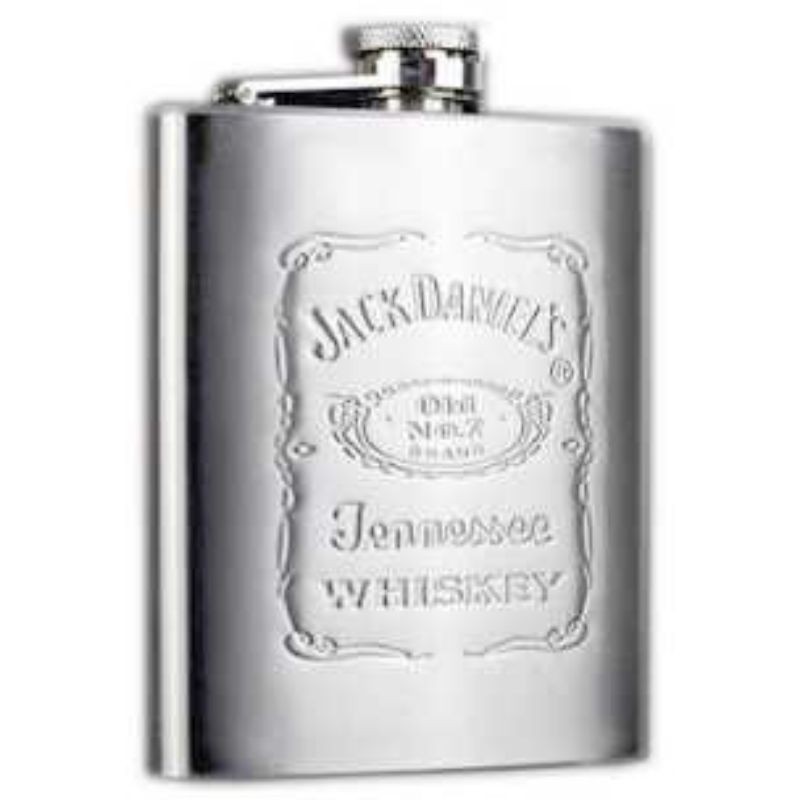(TER_UNiK)Botol Minum unik Stainless Steel bentuk bir Hip Flask 7 Oz-4